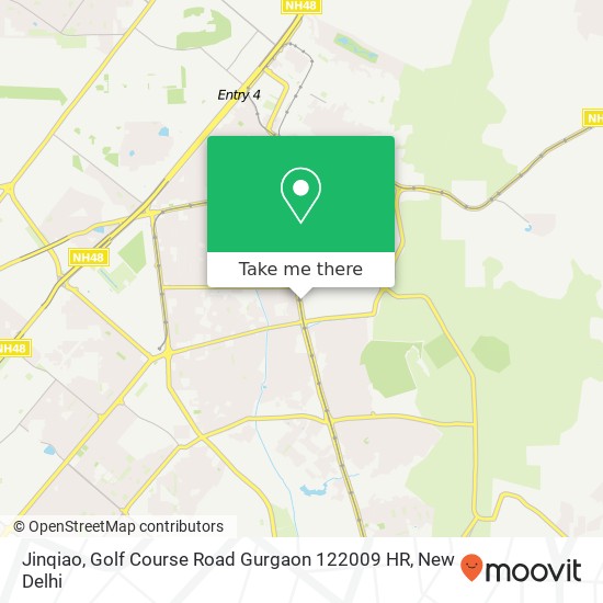 Jinqiao, Golf Course Road Gurgaon 122009 HR map