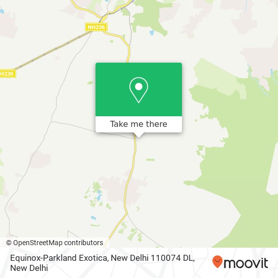 Equinox-Parkland Exotica, New Delhi 110074 DL map