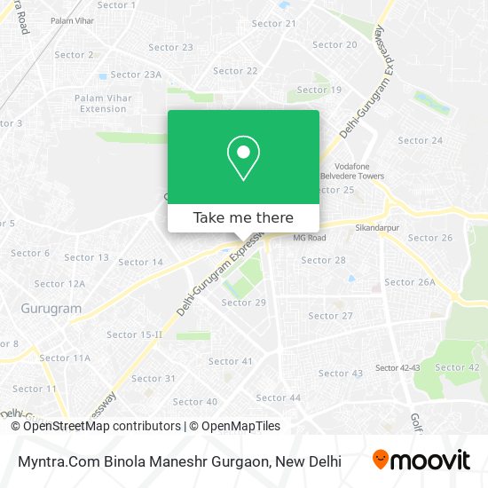 Myntra.Com Binola Maneshr Gurgaon map