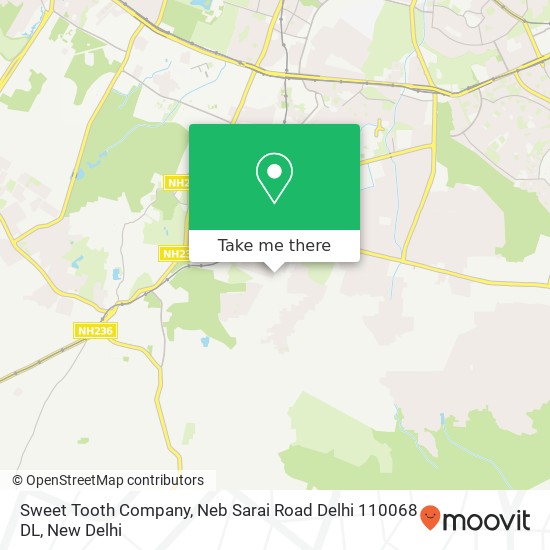 Sweet Tooth Company, Neb Sarai Road Delhi 110068 DL map