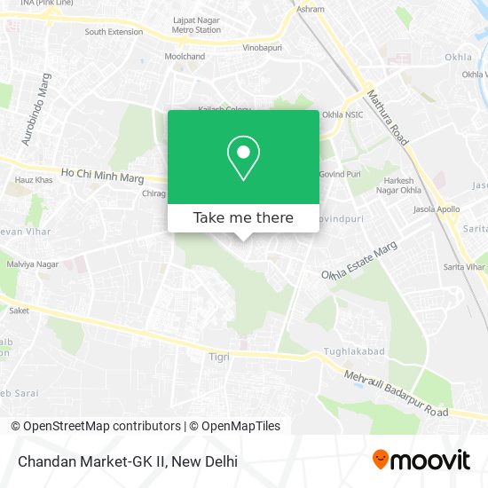 Chandan Market-GK II map