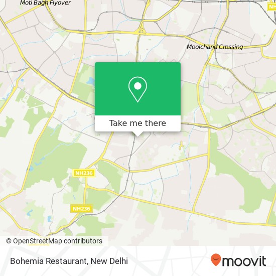 Bohemia Restaurant, Delhi 110017 DL map