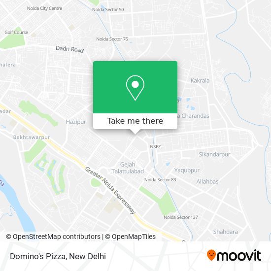 Domino's Pizza map