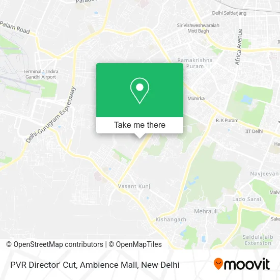 PVR Director' Cut, Ambience Mall map