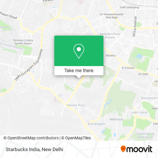 Starbucks India map