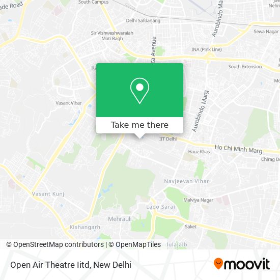 Open Air Theatre Iitd map