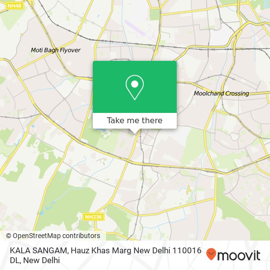 KALA SANGAM, Hauz Khas Marg New Delhi 110016 DL map