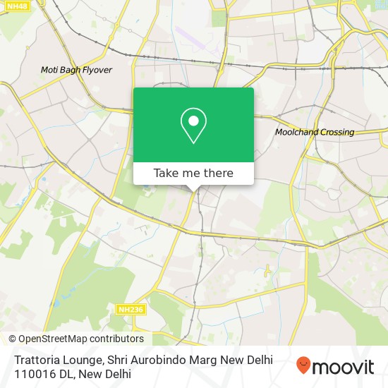 Trattoria Lounge, Shri Aurobindo Marg New Delhi 110016 DL map