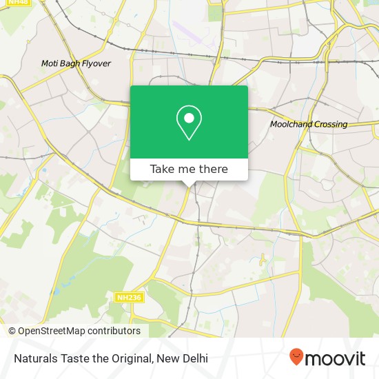 Naturals Taste the Original, Service Road New Delhi 110016 DL map