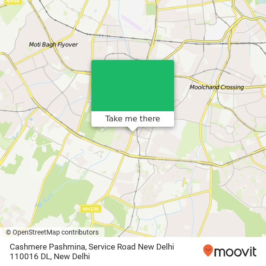 Cashmere Pashmina, Service Road New Delhi 110016 DL map