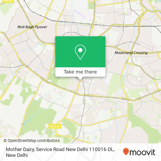 Mother Dairy, Service Road New Delhi 110016 DL map