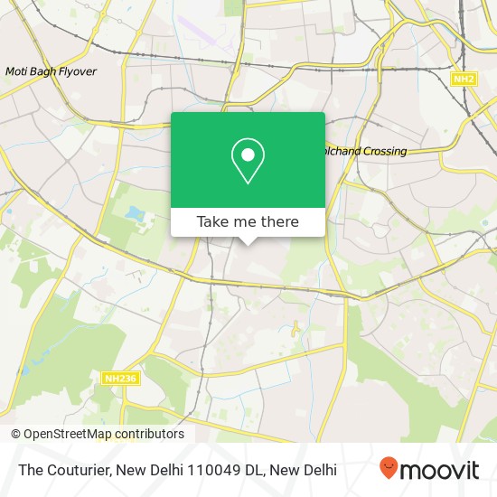 The Couturier, New Delhi 110049 DL map