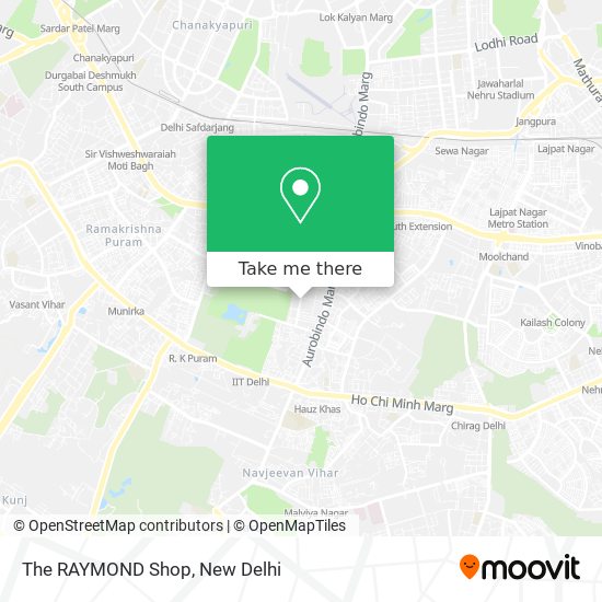 The RAYMOND Shop map