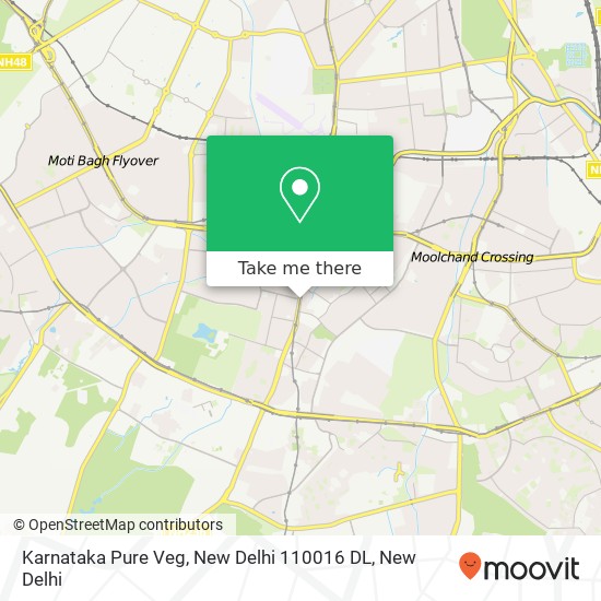 Karnataka Pure Veg, New Delhi 110016 DL map