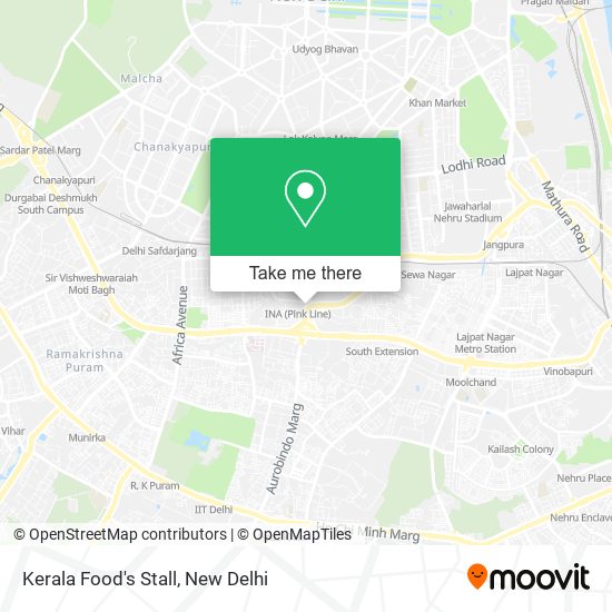 Kerala Food's Stall map