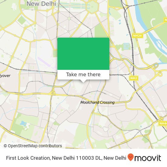 First Look Creation, New Delhi 110003 DL map