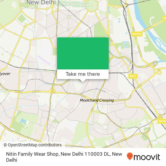 Nitin Family Wear Shop, New Delhi 110003 DL map