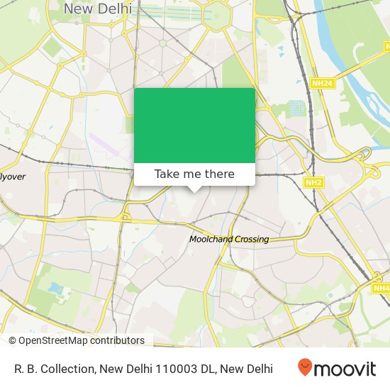 R. B. Collection, New Delhi 110003 DL map