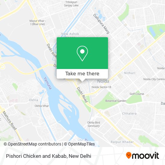 Pishori Chicken and Kabab map