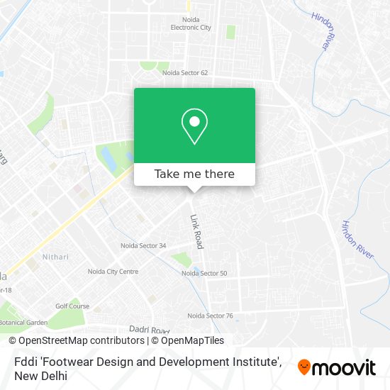 Fddi 'Footwear Design and Development Institute' map
