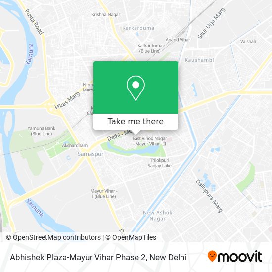 Abhishek Plaza-Mayur Vihar Phase 2 map