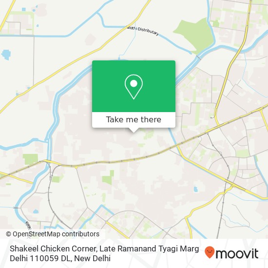 Shakeel Chicken Corner, Late Ramanand Tyagi Marg Delhi 110059 DL map