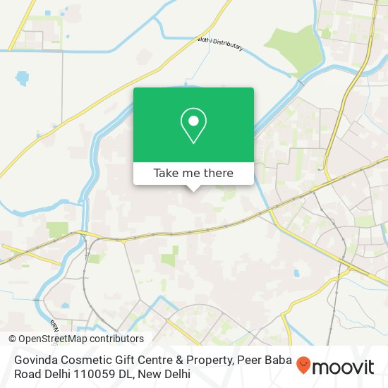 Govinda Cosmetic Gift Centre & Property, Peer Baba Road Delhi 110059 DL map