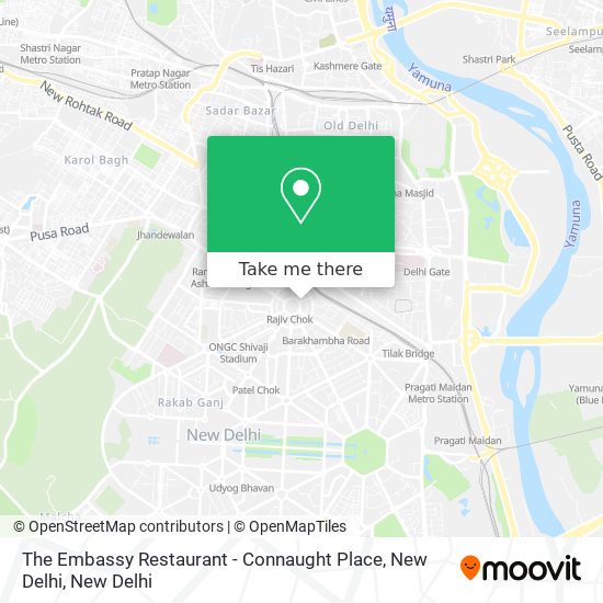 The Embassy Restaurant - Connaught Place, New Delhi map