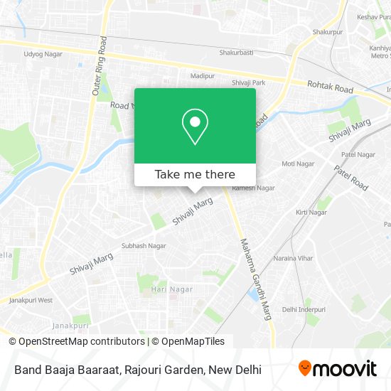 Band Baaja Baaraat, Rajouri Garden map