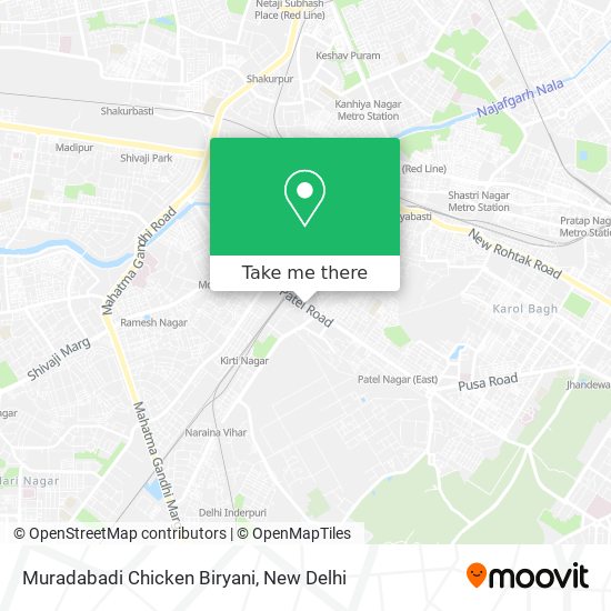 Muradabadi Chicken Biryani map