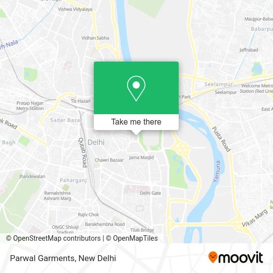 Parwal Garments map