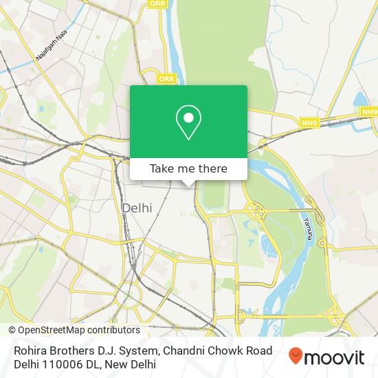 Rohira Brothers D.J. System, Chandni Chowk Road Delhi 110006 DL map