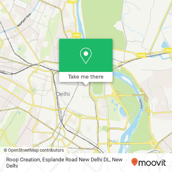 Roop Creation, Esplande Road New Delhi DL map