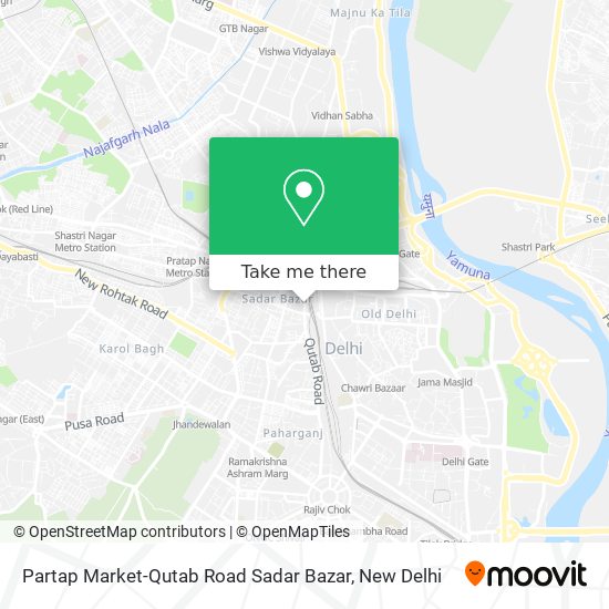 Partap Market-Qutab Road Sadar Bazar map
