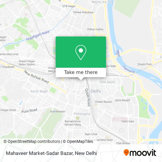 Mahaveer Market-Sadar Bazar map