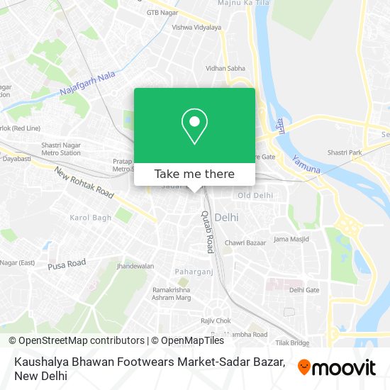 Kaushalya Bhawan Footwears Market-Sadar Bazar map