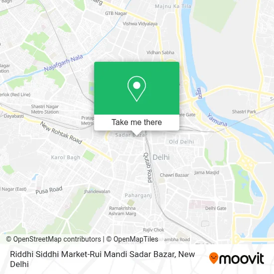 Riddhi Siddhi Market-Rui Mandi Sadar Bazar map