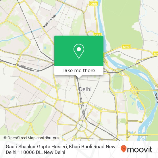 Gauri Shankar Gupta Hosieri, Khari Baoli Road New Delhi 110006 DL map