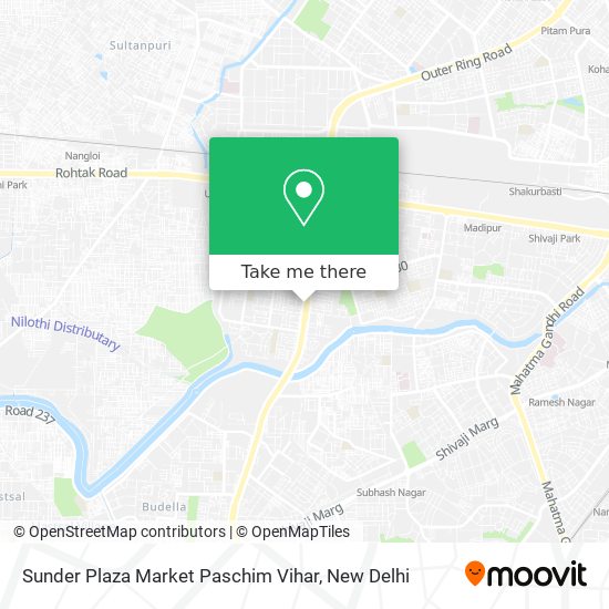 Sunder Plaza Market Paschim Vihar map
