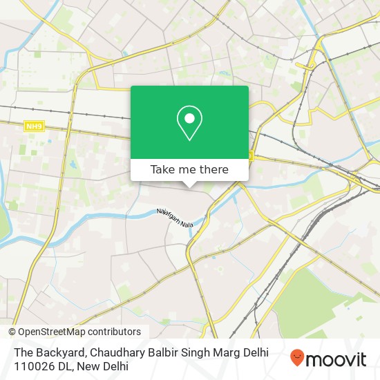 The Backyard, Chaudhary Balbir Singh Marg Delhi 110026 DL map