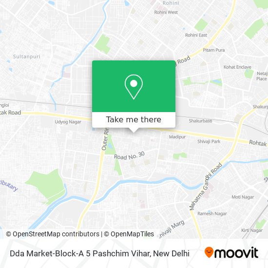 Dda Market-Block-A 5 Pashchim Vihar map