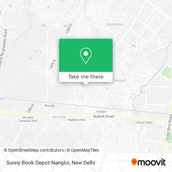 Sunny Book Depot-Nangloi map