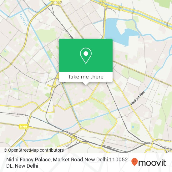 Nidhi Fancy Palace, Market Road New Delhi 110052 DL map