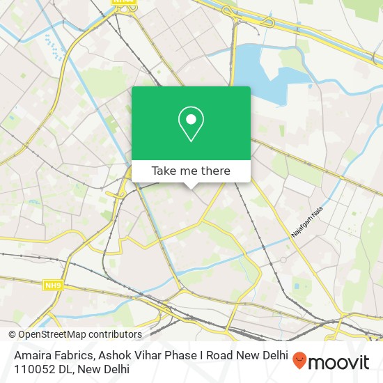 Amaira Fabrics, Ashok Vihar Phase I Road New Delhi 110052 DL map