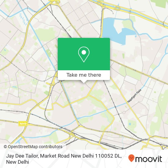 Jay Dee Tailor, Market Road New Delhi 110052 DL map