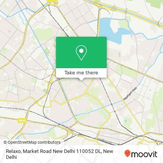 Relaxo, Market Road New Delhi 110052 DL map