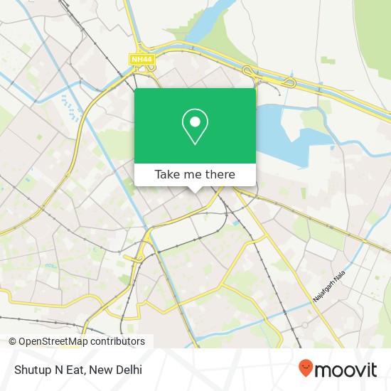 Shutup N Eat, Bhagwan Mahavir Marg New Delhi 110088 DL map