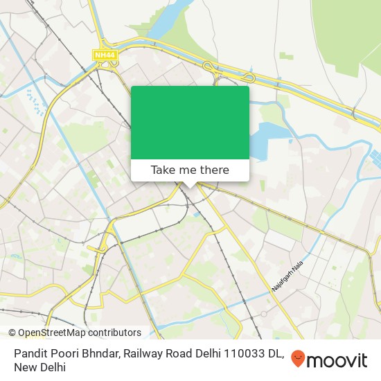 Pandit Poori Bhndar, Railway Road Delhi 110033 DL map