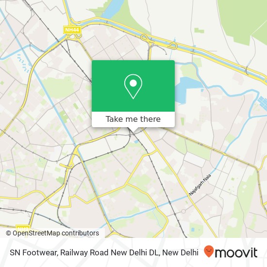 SN Footwear, Railway Road New Delhi DL map