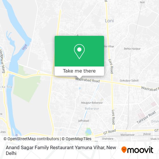Anand Sagar Family Restaurant Yamuna Vihar map